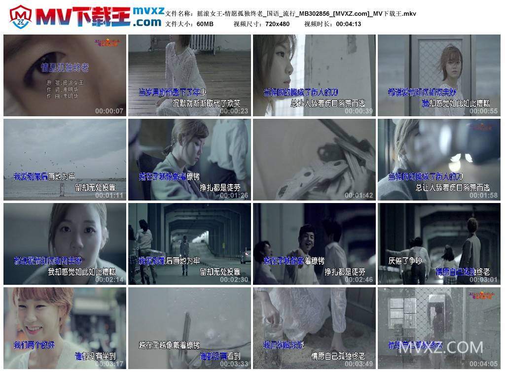 摇滚女王-情愿孤独终老_国语_流行_MB302856